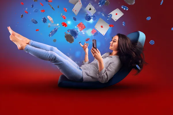 A dramatic shot of winning sevens landing on a slot reel surrounded by shining gold coins, symbolizing big wins.